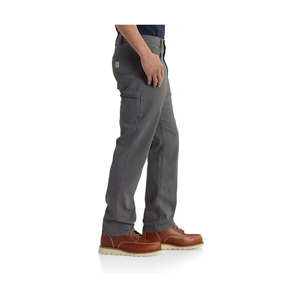 Carhartt 5 Pocket Relaxed Fit Rugged Flex Canvas Pants in Gravel Size 40x30 - Picture 1 of 9
